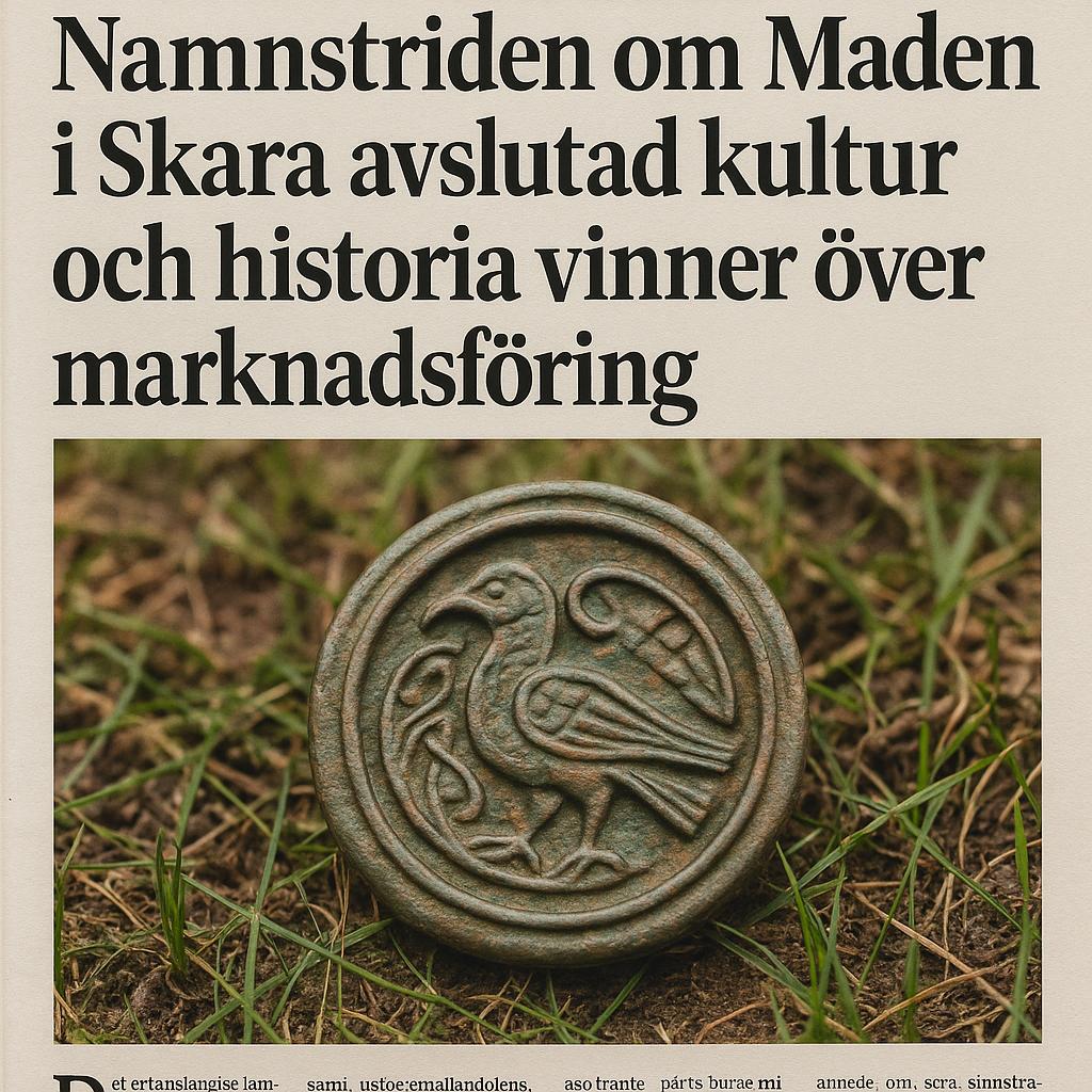 Namnstriden om Maden i Skara avslutad kultur och historia vinner över marknadsföring