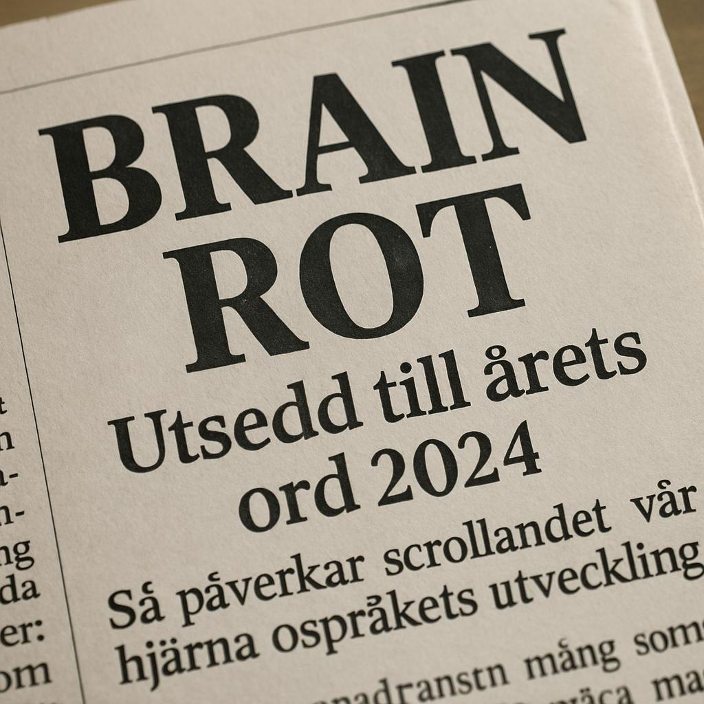 Brain rot utsedd till årets ord 2024 så påverkar scrollandet vår hjärna och språkets utveckling