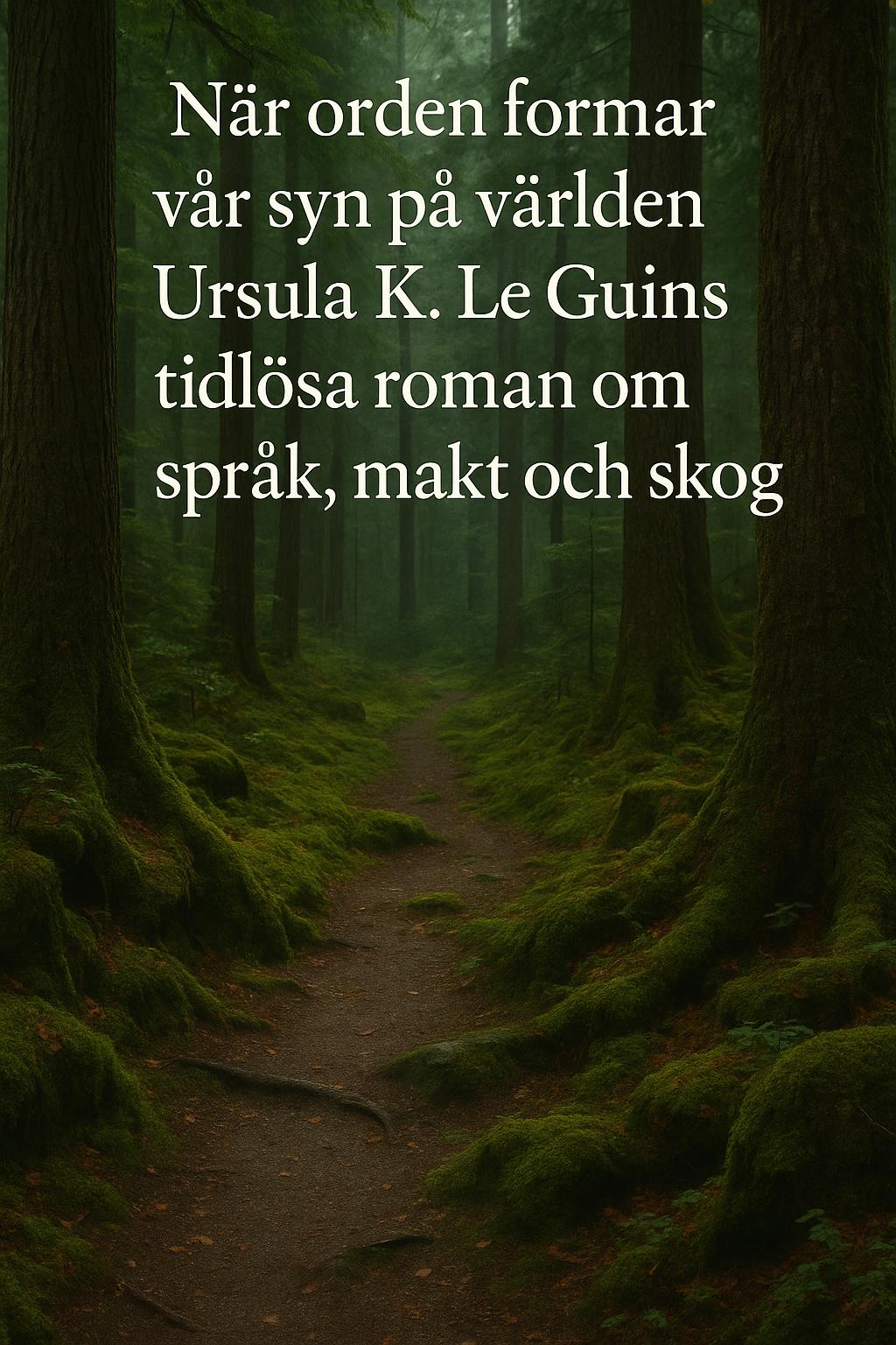 När orden formar vår syn på världen Ursula K Le Guins tidlösa roman om språk makt och skog