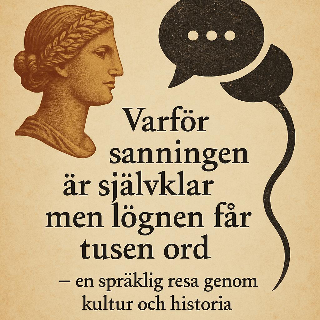 Varför sanningen är självklar men lögnen får tusen ord – en språklig resa genom kultur och historia